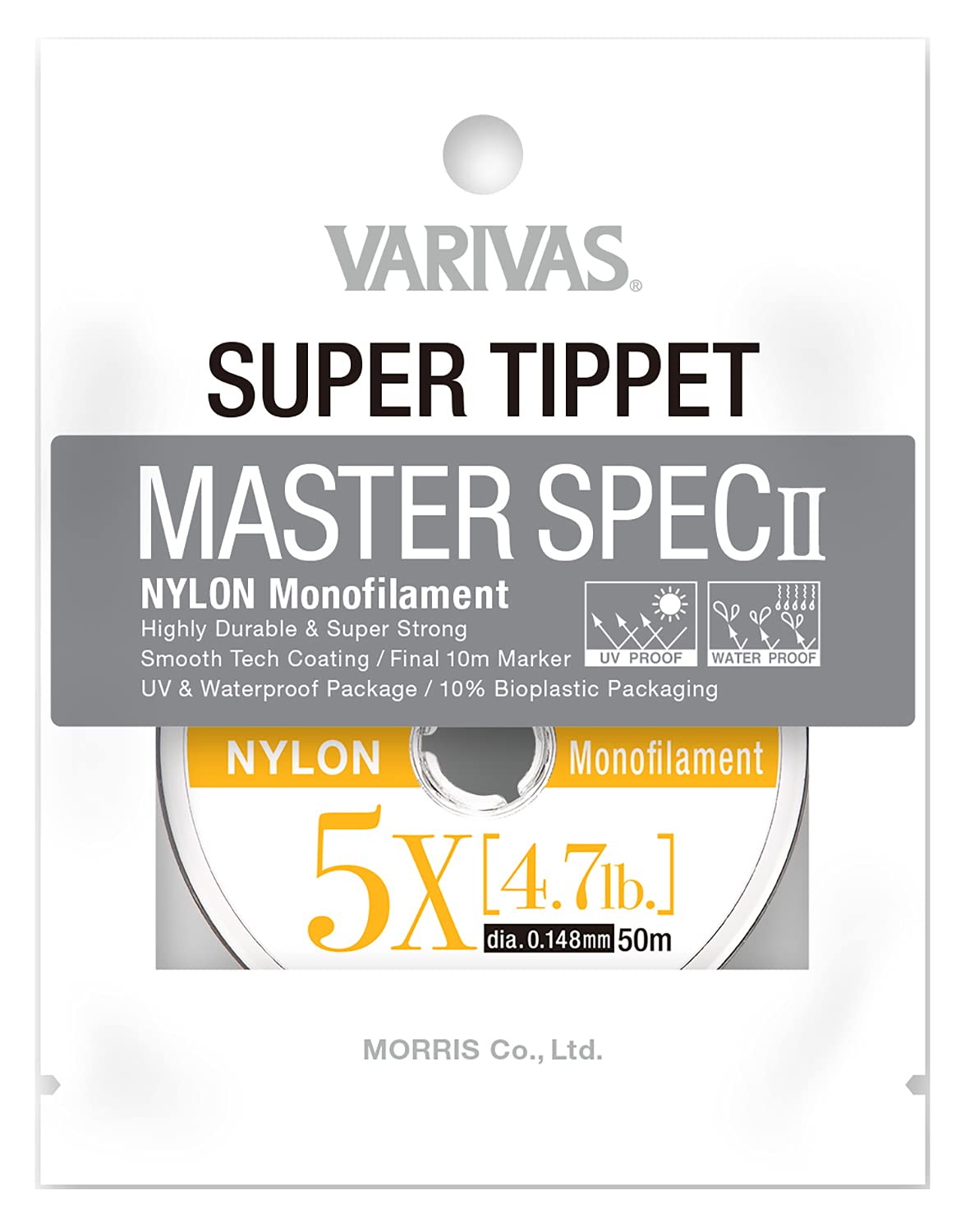 

VARIVAS Super Tippet Master Spec II нейлон 5X 50м натуральный 4.7LB