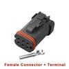 6 Hole Car Waterproof Assembly Wiring Harness Socket With Terminal Dt16-6Sb-Kp01 Automobile Wire Connector