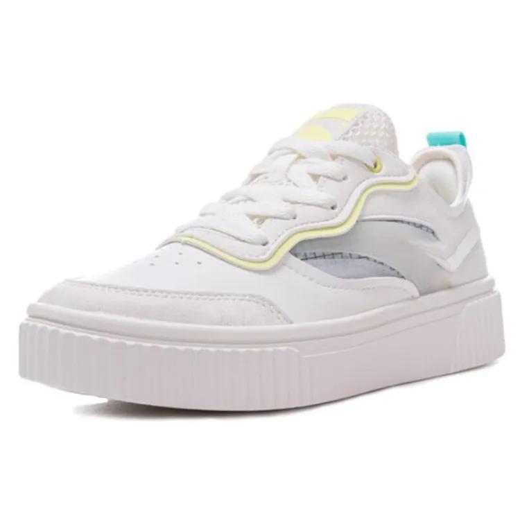 Anta Cushioning Lightweight Balance Cushioning Lightweight Balance Low top Skateboard Shoes Women's White Green (Unisex) Skate Shoes