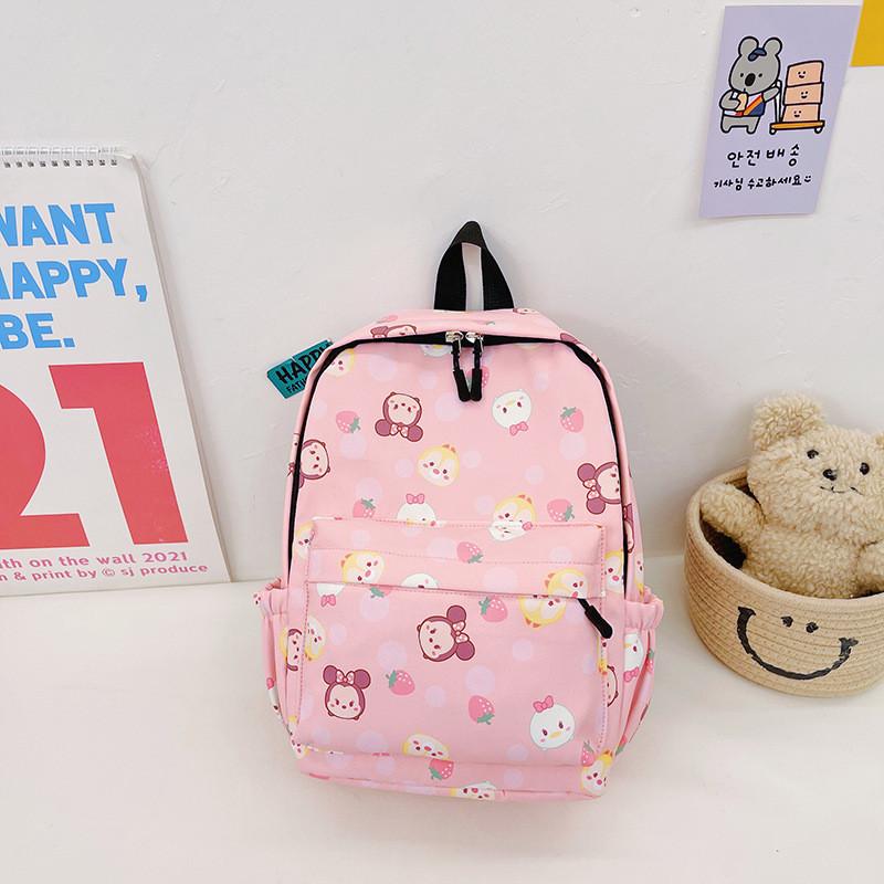 Trendy Stylish Large Capacity Nylon Backpack For Kids With Cute Cartoon Patterns And Lightweight Design