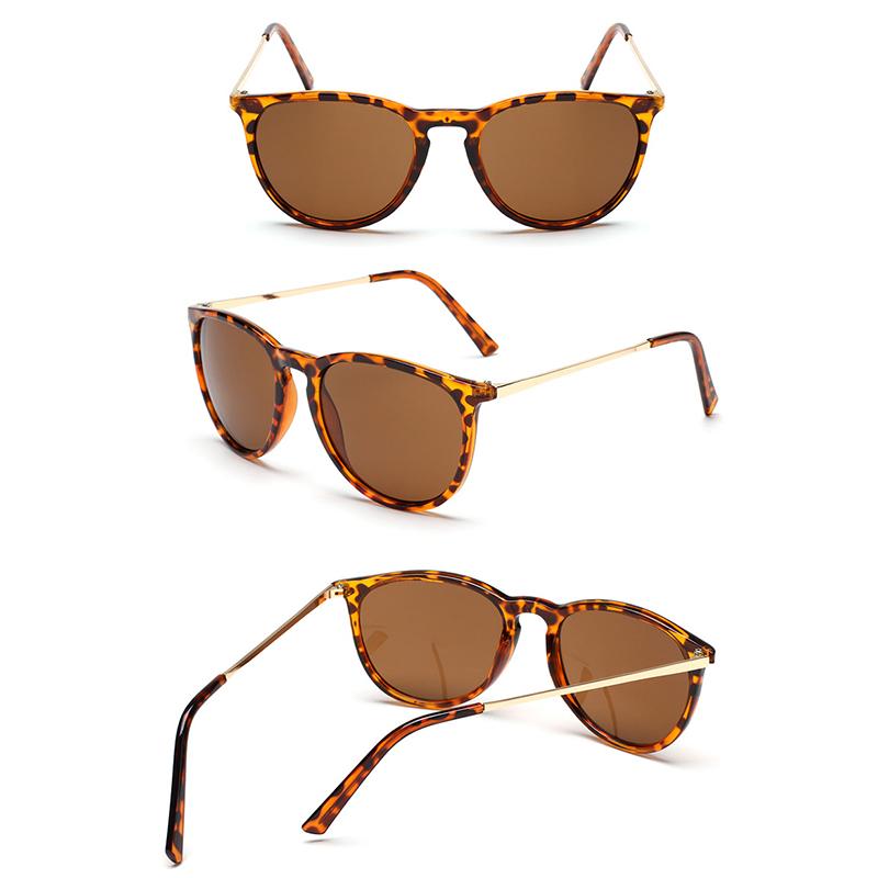 Popular Metal Frame Sunglasses Women Men Round Sun Glasses Woman Shades Glasses Classic Female Sun Glasses Driving