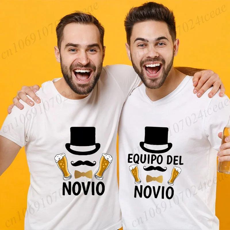 Spanish DDS Bachelor Party Best Unisex Tshirt Team EVG Groom GroomsUnisex Tshirt Boyfriend Single Farewell Tees Funny Beer Y2k Tops
