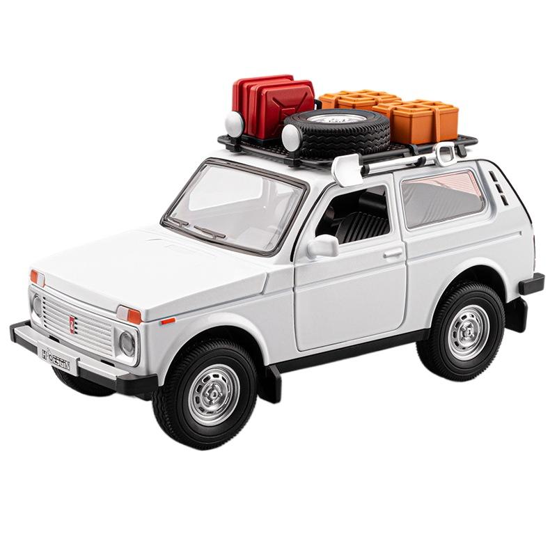 1/24 Russische LADA NIVA WILD VERSION Legierung Auto Modell Sound und Licht Pull-Back Kinderspielzeug Sammlerstücke Geburtstagsgeschenk