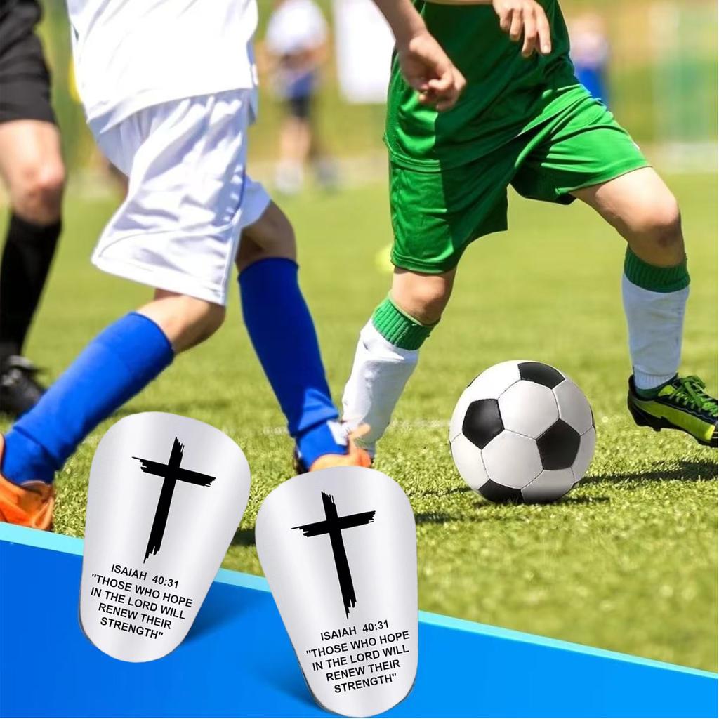 1 Pair Lightweight High-Quality Mini Soccer Shin Guards | Thick Durable Sports Knee Pads for Men and Women | Suitable for Yoga, 1