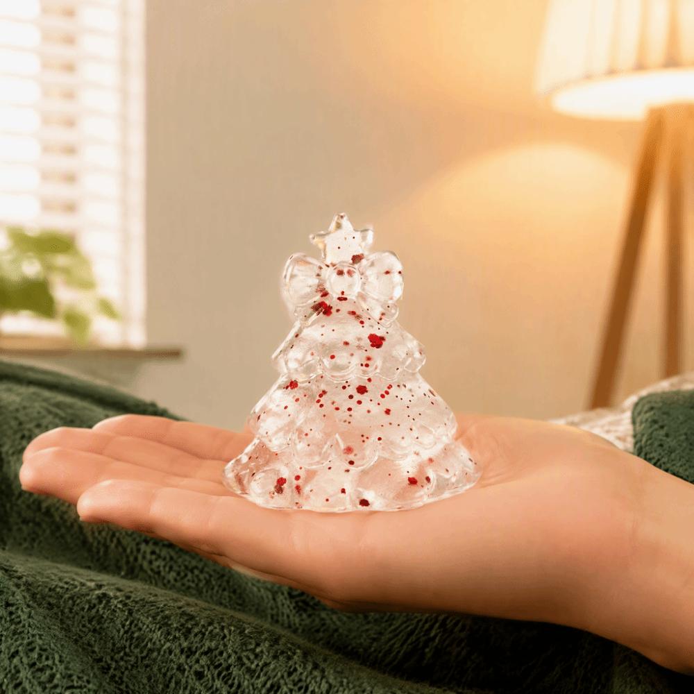 Glitte Christmas Tree Squishy Toy Transparent Slow Rising Squeeze Toy Xmas Decoration