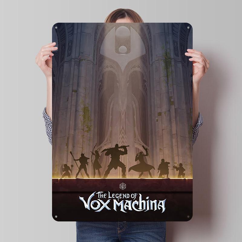 The Legend of Vox Machina Tinplate Posters Customizable Wall Art Retro Vintage Metal Tin Signs for Home and Decoration Gaming