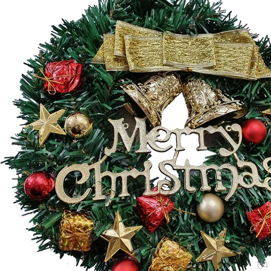 Artificial Christmas Wreath Front Door 30cm Housewarming Holiday Garland Decoration for
