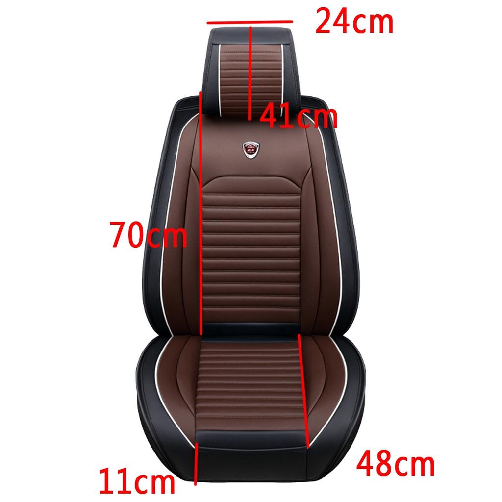 New 1PCS PU Leather Universal Car Seat Waterproof Mat Covers Breathable Luxury Cushion Car Seat Protector Cover Fits