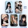 Minnie Star Idol Square Tinplate Badge Pendant Brooch