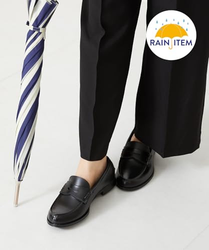 Oriental Traffic R-1020 Damregnloafers, Vattentäta och Vattenavvisande, Platta, Bekväma för Promenader, Pendling och Skola, Svart, Storlek 25,0 c