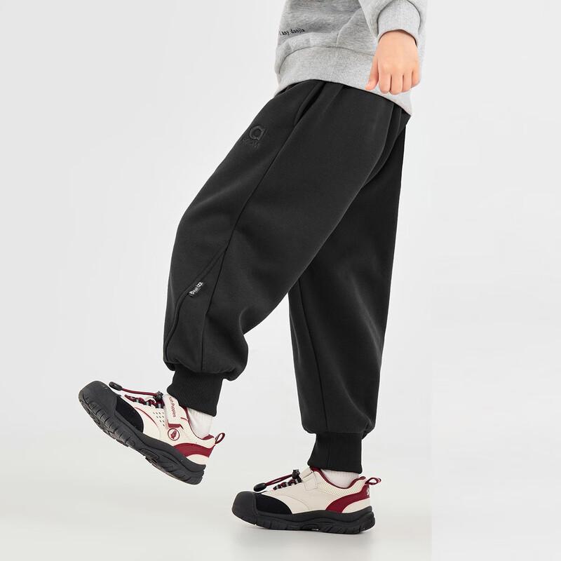 Boys  Winter Fleece-Lined Soft Cotton Feel Knitted Joggers 120