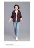 Elegant Short Windbreaker for Mid-Aged Women - Stylish Spring/Autumn Casual Outerwear