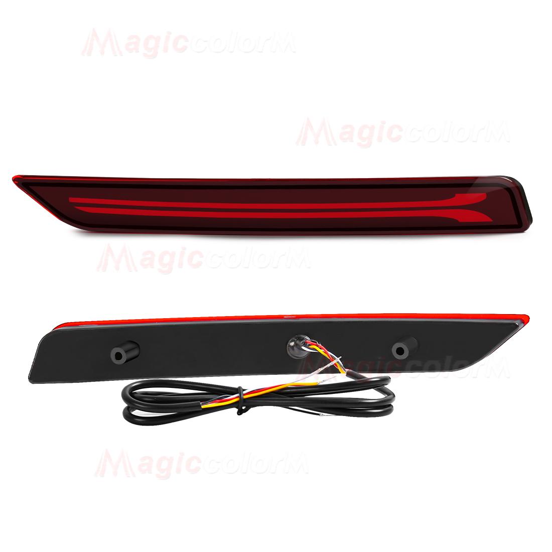 

LED Tail Light For Chevrolet Suburban Brake Lamp Rear Bumper Reflector Lights Dynamic Turn Signal Lamp 12V Style B Red Shell