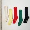 [3SET] Roll Roll Solid Ribbed Socks 5 Colors