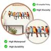 Vögel auf dem Ast Wandaufkleber Bunte Vogel Wandtattoos Selbstklebend Abziehen und Aufkleben Kunst Wandbilder für Schlafzimmer Büro Klassenzimmer Wohnzimmer
