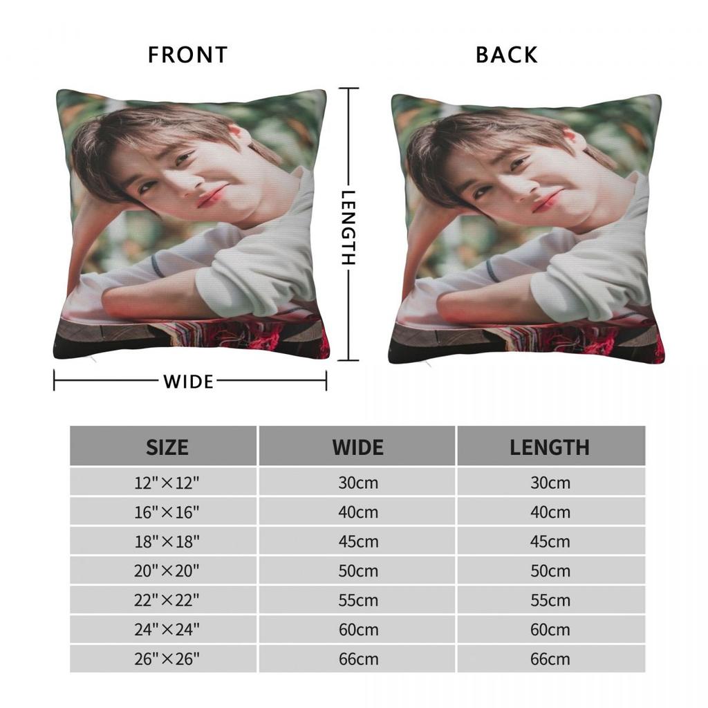Federa Cuscino Park Ji Hoon Regalo per Fan Copricuscino Coperta Cuscino Arredo Casa Y2K con Zip Multimisura