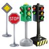 Traffic Light Toys for Kids Small Traffic Light Signs with Lights and Sounds Stop Light Model Safety Traffic Indicator