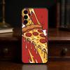 Delicious P-Pizza C-Cheese Phone Case For Samsung S25,24,23,22,30,21,10,9,Ultra,Plus,Lite Soft Black Case