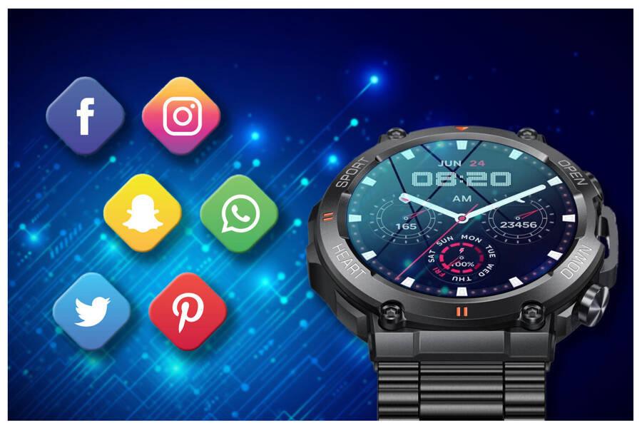 Smartwatch Men's Gravity Gt7-2 Pro - Making Calls, Pulse Oximeter (Sg018B)