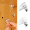 Transparent Shelf Support Pegs Plastic Laminate Support Studs Cabinet Book Shelves Holder Pins Furniture Shelves Bracket Pegs