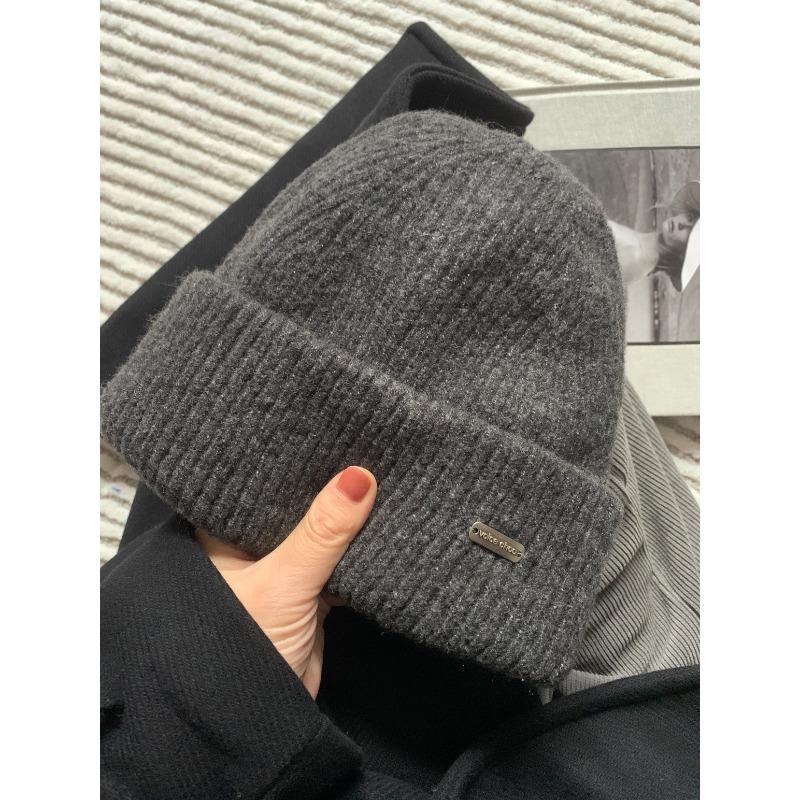 Single Autumn and Winter Warm New Face Look Small Thickened and Enlarged Woolen Cap for Men and Women  Cold Cap Knitted Cap