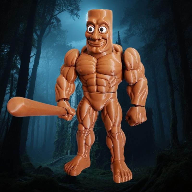 Tung Tung Tung Sahur Desk Decor Creative Funny 3D Printed Figurine Collectible Figure Tralala Toy Doll