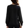 Dames Bohemian Kantafwerking Katoen Linnen Mouw Blouse voor Vakantie