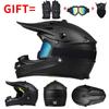 Full Face Motorcycle Helmet Off-Road ATV Dirt Bike Mountain Downhill Karting Kids Safety Headgear ABS