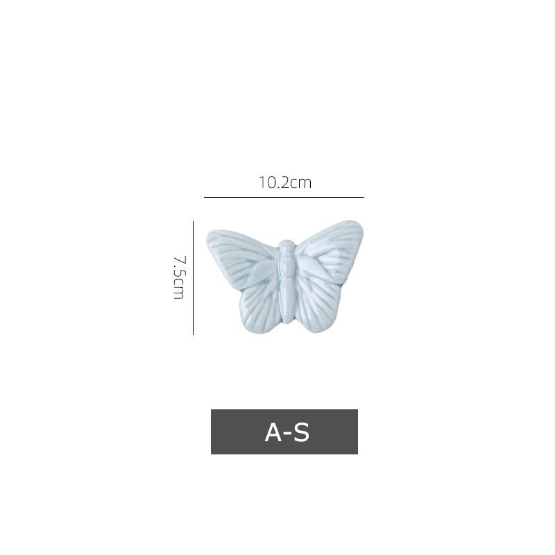 

Colorful Flying Butterflies Wall Hanging Ornaments Living Room Background Display Ceramic Butterfly Wall-mounted Decorations