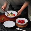 Melamine White Large Noodle Bowl - Imitation Porcelain for Ramen, Mala Tang, and Luosifen