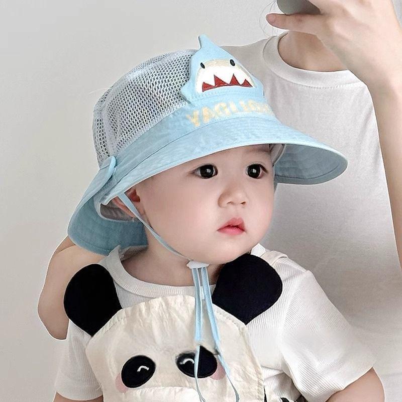 Children's Quick-Dry Mesh Sun Hat with Detachable Shawl