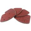 140x90mm Red 5-Hole Mouse-Shaped Flocked Sandpaper for Car, Metal, and Wood Polishing