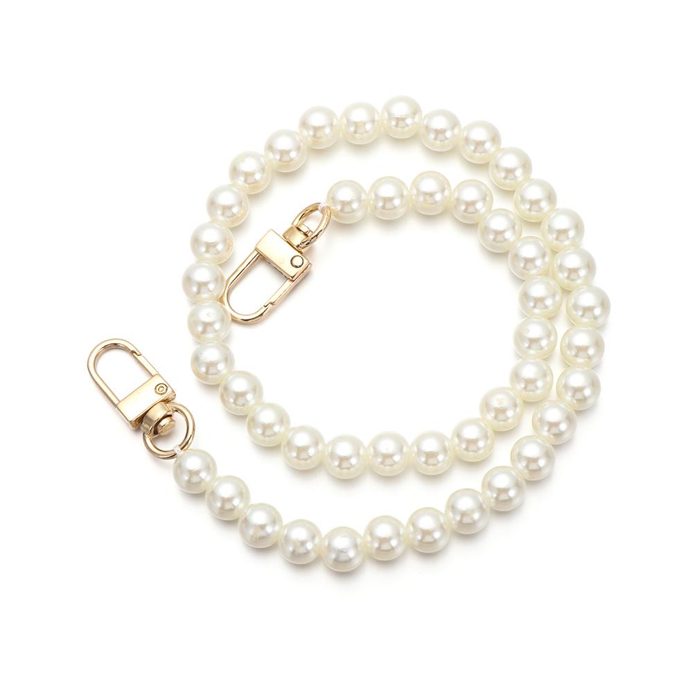 Fashion Pearl Belt Accessories Pearl Strap Bags Handbag Handles DIY Purse Replacement Long Beaded Chain
