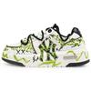 MLB Chunky Liner Abrasion Resistant Low top Skateboard Shoes Unisex White Green 3ASXCA12N-50WHS(Team486- 2 S)