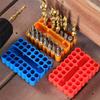 Durable 32 Holes Bit Holder High Elasticity PVC Screwdriver Drill Bit Organizer Bit Storage Strip 6.35MM Shank