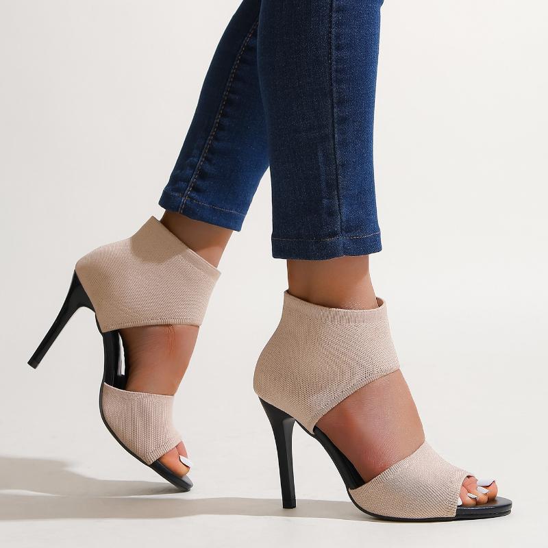 Summer Womens Pumps Sexy Women Sandals Fine Heel Fashion Party Shoes Super High Heel Slip On Women Shoes Luxury Zapatos De Mujer