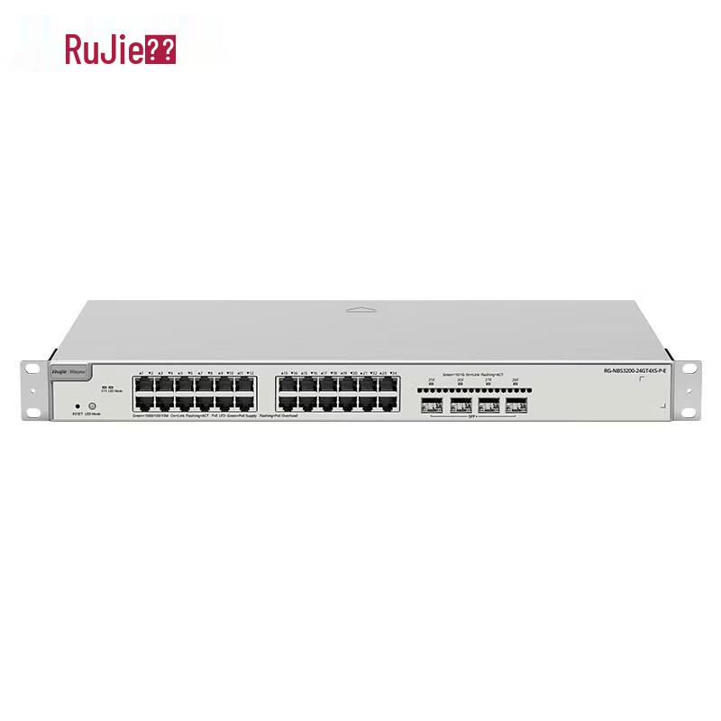 

Ruijie RG-NBS3200-24GT4XS-P-E 24-Port Gigabit PoE+ Managed Switch