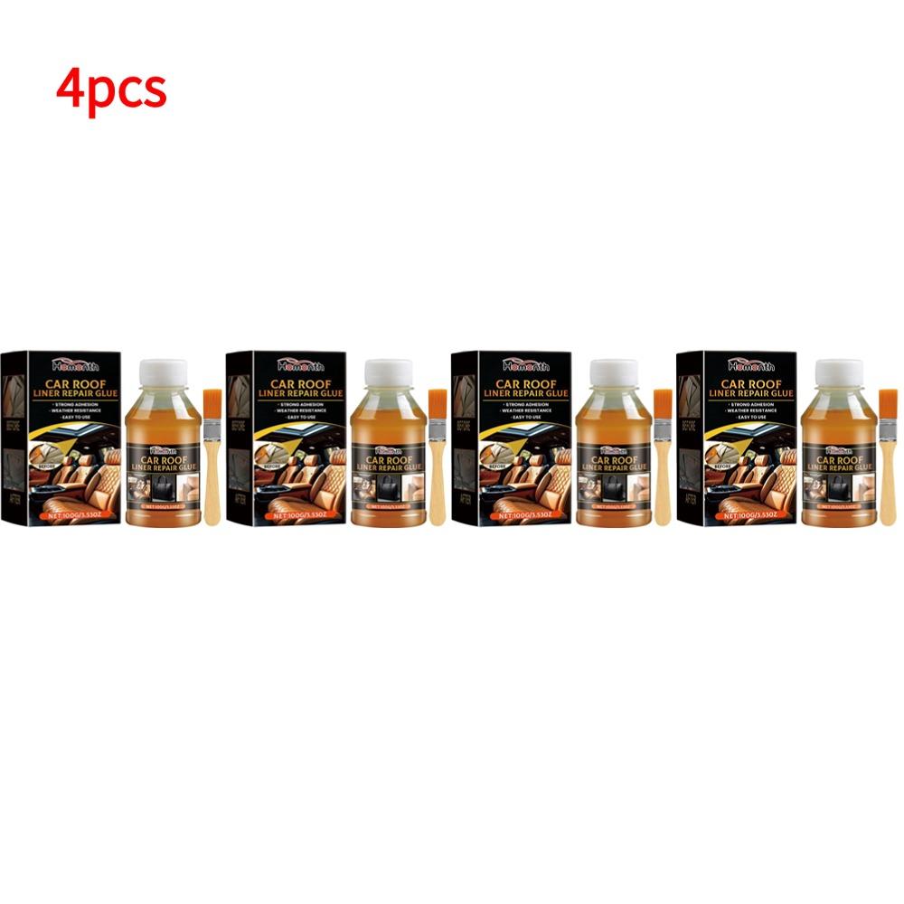 100ml Instant Adhesive Bonding Glue Car Interior Roof Liner Repair Glue Car Inside Roof Cloth Repair Leather Polyester Liquid