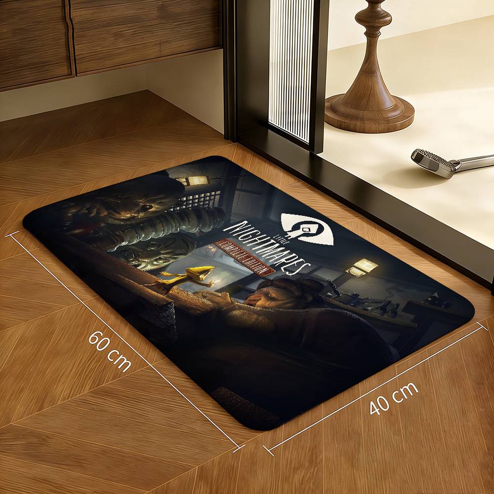 Game L-Little Anime N-Nightmares Bathroom Mat INS Style Soft Bedroom Floor House Laundry Room Mat Anti-skid Welcome Doormat