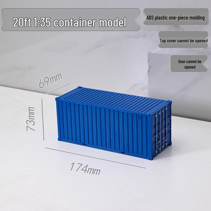1:35 Scale 20ft Container Model Simulation, Customizable with Patterns and Text - Perfect Business Anniversary Gift