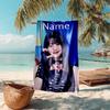 Personalized customized proof beach towel with Wonyoung pattern - soft, absorbent,quick-drying,perfect swimming,camping&bathing