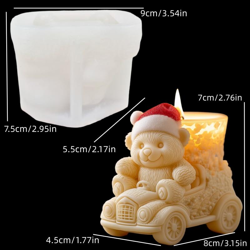 3D Cute Mammoth Candle Silicone Mold Elephant Shape Resin Mold Cute Elephant Gypsum Mould New Year Christmas Gift Craft Molds