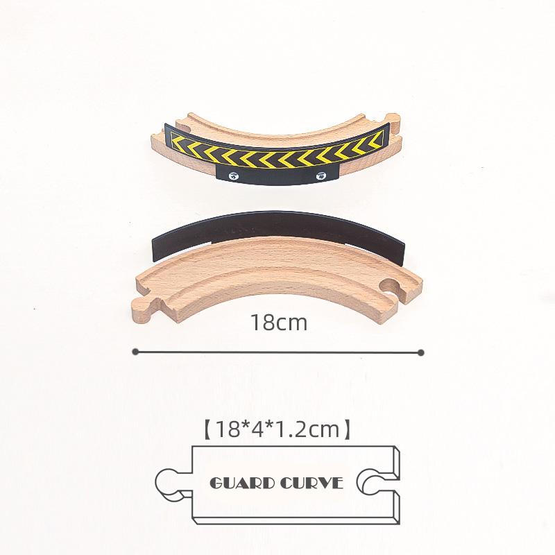 New Kinds Wooden Track Parts Beech Wooden Railway Train Track Toys Accessories Fit All Brands Wood Tracks Toys for Kids Gifts