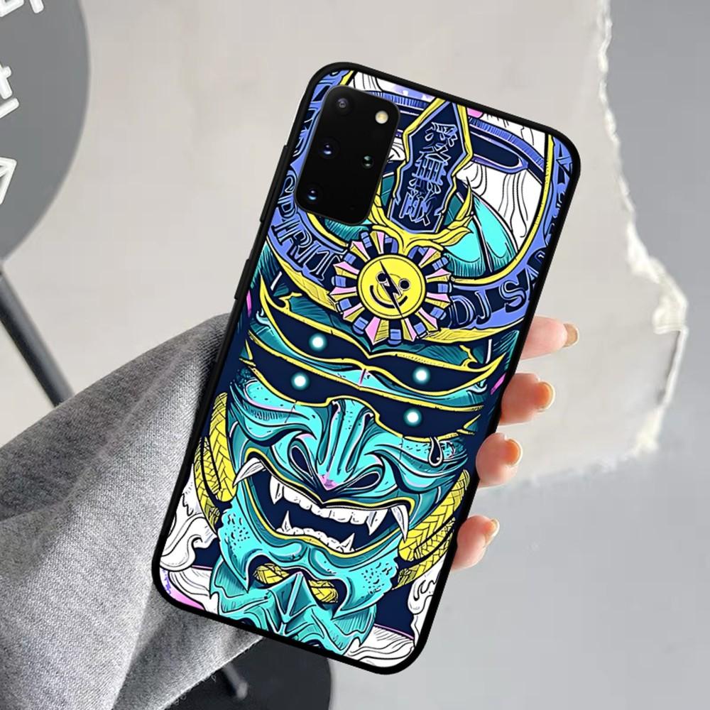 Samurai Oni Mask Phone Case For Samsung S 9 10 20 21 22 23 30 23 24 Plus Lite Ultra FE S10lite Fundas