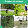 Easter Decor Black Rabbit Silhouette Stake Standing Rabbit Decorative Garden Stake Honey Jar for Flowerbeds Planters Patios Lawn
