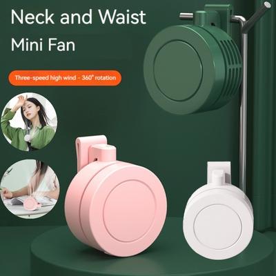 Mini Handheld Fan with 3 Speeds Portable Bladeless Waist Clip Fan Rechargeable Personal Body Fan for Outdoor Work Hiking Travel