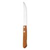 Stainless steel tableware, meal spoon, steak knife, sharp mouth steak three-piece set, wooden handle, spoon set, knife, fork and spoon
