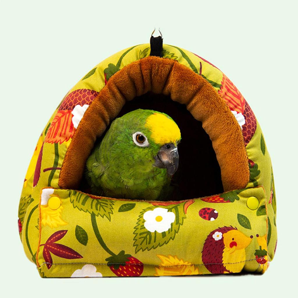 Bird Bed For Cage Foldable Soft Comfortable Hammock Parrot Warm Bed Cockatiel House Nest For Lovebird Canary Finch Conure