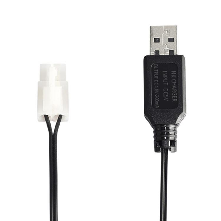 4.8V 200mA NiMh/NiCd Battery USB Charger Packs KET-2P Plug USB Charging Cable