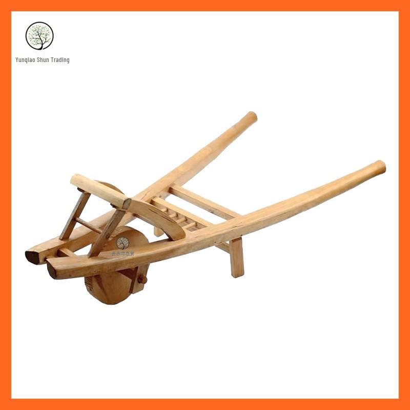 Handmade Wooden Chicken Cart: Small Retro Chinese-Style Toy with Mortise and Tenon Design Small Ornament 27x15 cm